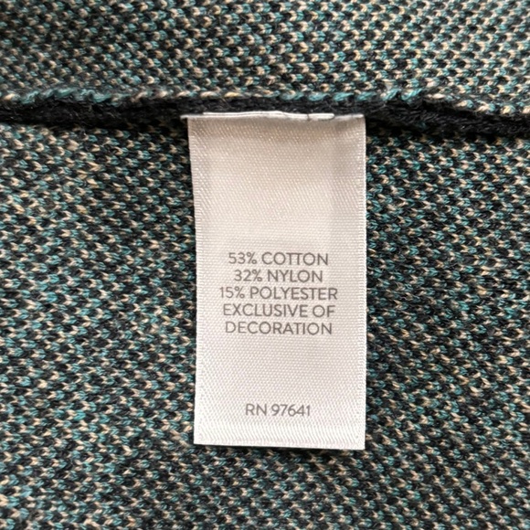 🌿 J. Jill Open-Front Jacquard Jacket | Size L 🌿 - Picture 6 of 7